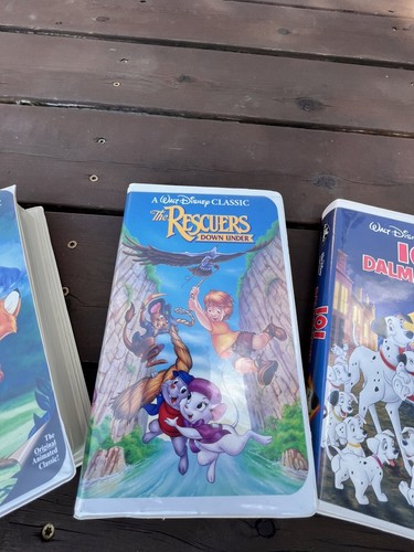 Walt Disney's VHS Fox And The Hound Lot, Peter Pan,101 Dalmatian’s, The Rescuers - Picture 3 of 7