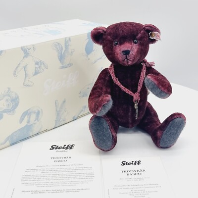 Steiff 034343 Teddybär Basco limitiert 1500 aus 2014 31 cm Mohair