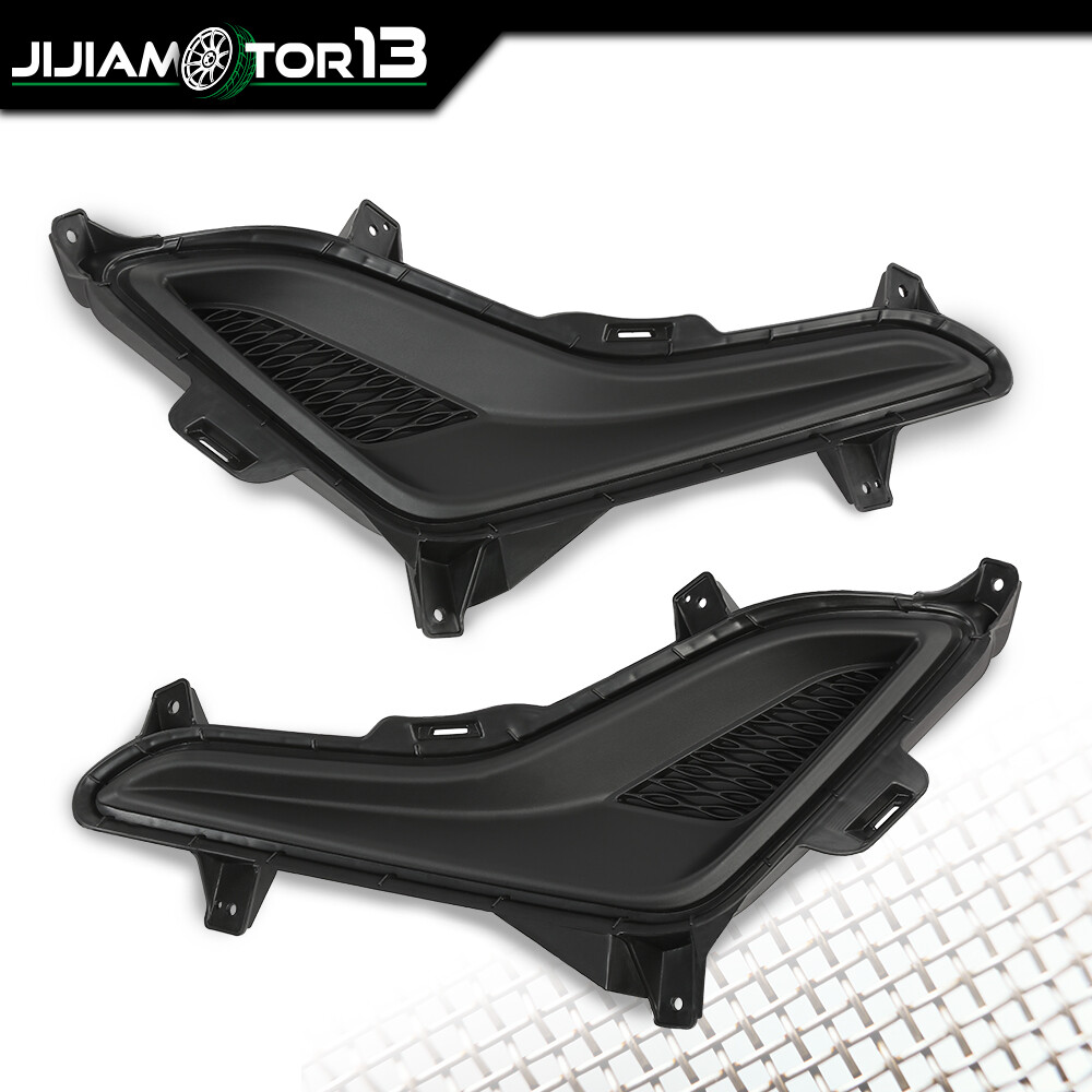 Front Bumper Insert Fog Light Cover Fit For 2014-2016 Hyundai Elantra Left+Right