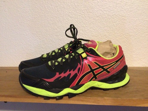 Mens Asics Gel Fuji Endurance Plasma Guard Black Sz 8 Running Shoes Trail  Hiking | eBay