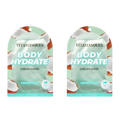 [2X] Vitamasques Body Hydrate Cream Mask Sun Barrier Repair for All Skin Types