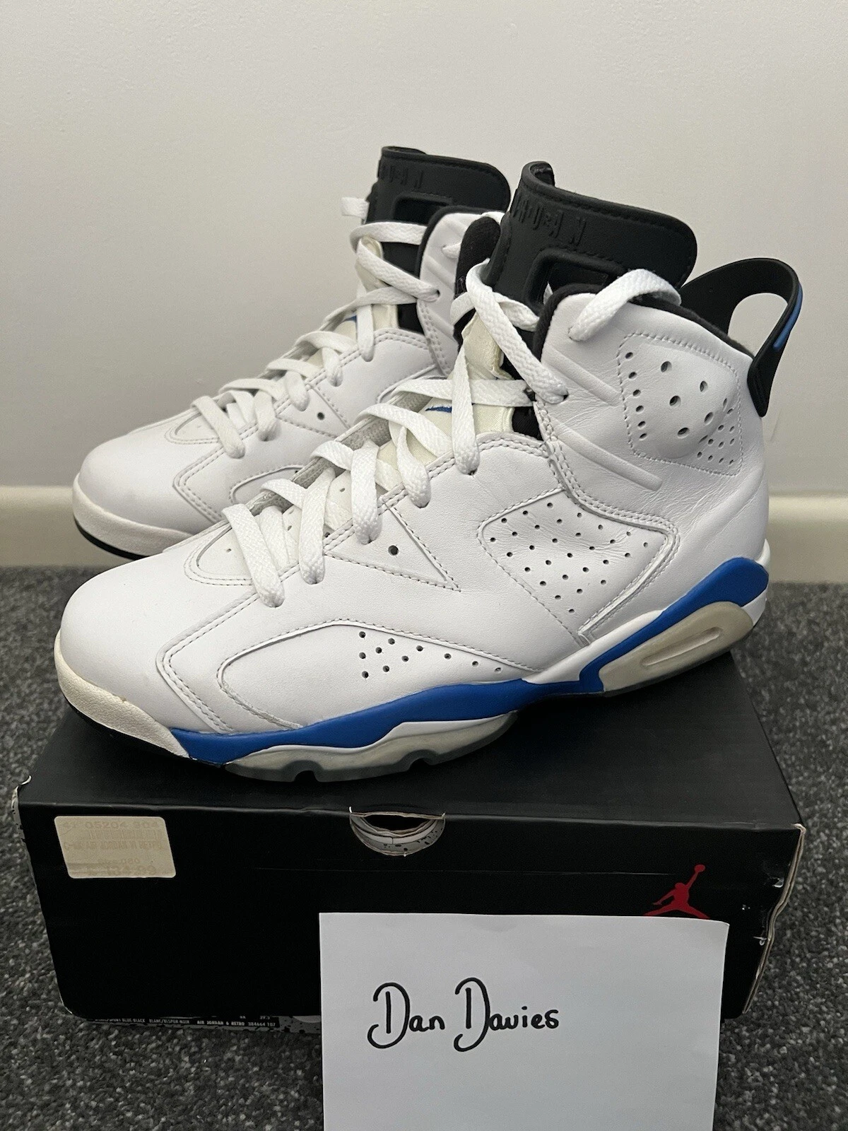 Air Jordan 6 Retro Sports Blue 2014 UK7 US8