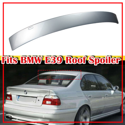 Painted #354 Silver 97-03 Fits BMW E39 5-Series A Type Window Rear Roof Spoiler