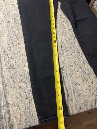 Size-8 American Eagle Women Real Old Jeans Short Distressed Jeans Black - Picture 8 of 17