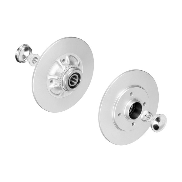 f.becker Bremsscheiben Voll Hinten Rechts Links FüR Renault 19 I II Megane Clio-image