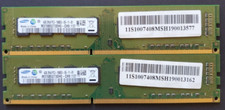 Samsung 2x4GB 8GB 2Rx8 PC3-10600U-09-11-B1 RAM Desktop PC Memory Module