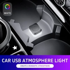 4Pcs Mini USB LED Car Light Interior Mood Neon Atmosphere Ambient Lamp Wireless