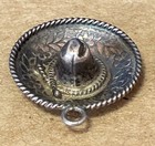 Vintage Hallmarked Large Sterling Mexico Sombero Charm — photo 1