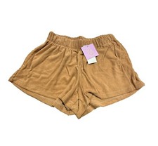 Women's Ascot + Hart Terry Cloth Pull-On Shorts - Tan XS