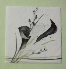 Elegante Arabesque-Servietten In Schwarz-Weiß – 20 Stück, 33x33 Cm, Made In Germany