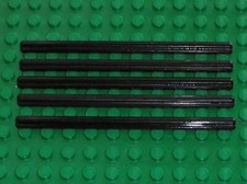 5 x LEGO Technic Black Axle 10 ref 3737/8466 8279 8088 8477 8425 10143 8653 8480