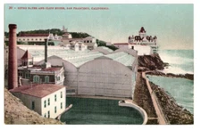 c1910 Postcard: Panoramic View of Sutro Baths & Cliff house – San Francisco, CA