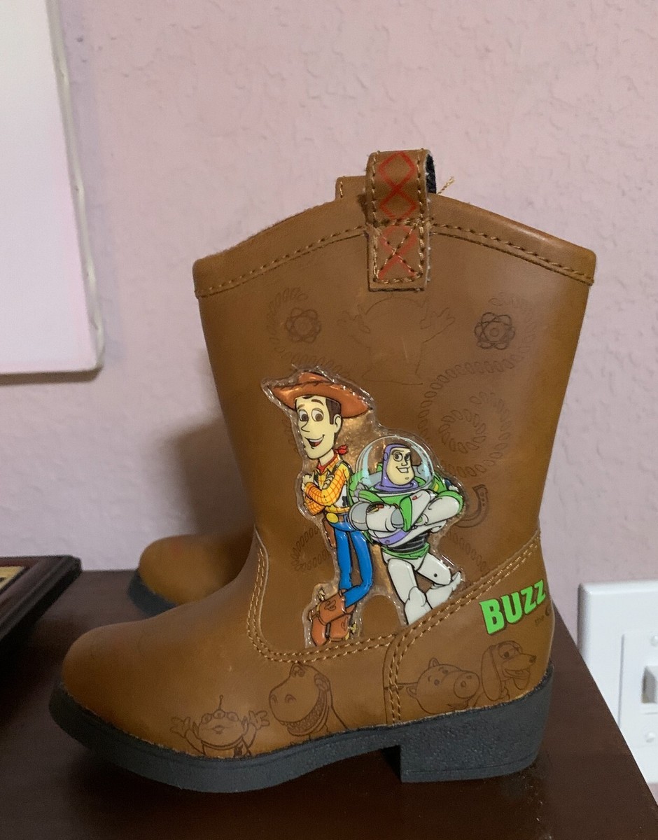 Disney Pixar Toy Story Cowboy Boots Western Buzz & Woody Gang Sz