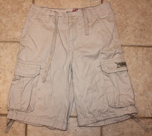 Draw Tie Khaki Pocketed Cargo Shorts | eBay