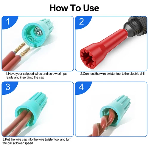 Herramienta de torsión de cables de 3 piezas pelacables y herramienta de pelado de cables Twister - Imagen 6 de 10