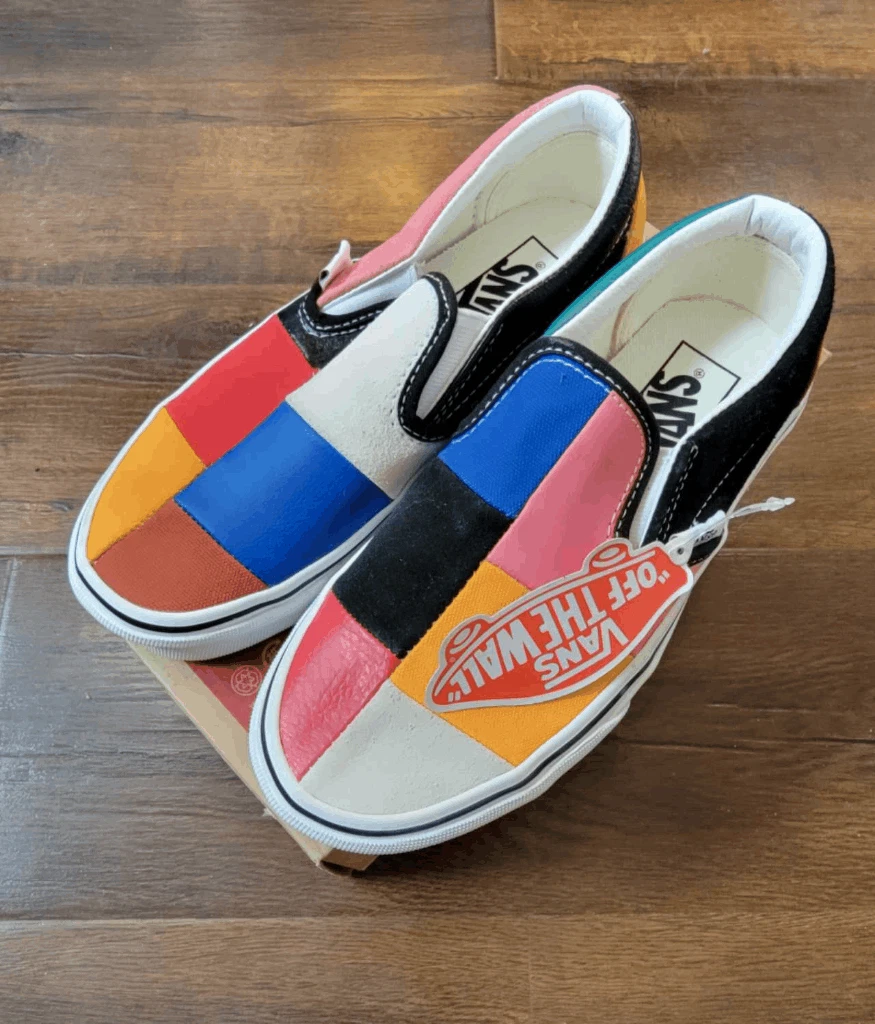 vans classic slip o patchwork multi tru whi bambino 3 5 donna taglia 5 spedizione veloce