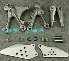 Fahrer Fußrasten vorne L&R Fußstütze & Halterungen für KAWASAKI NINJA ZX6R 05-08