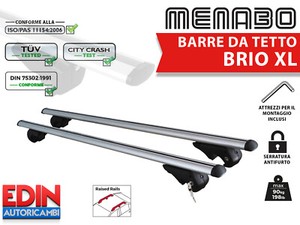 Barre Portatutto MENABO Per Fiat Panda III 5 Porte Dal 2012 - Senza Corrimano | Portata 75 Kg | Made In Italy - Foto 7