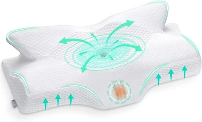 Elviros Cervical Memory Foam Pillow | Ergonomic Support for Neck Pain Relief