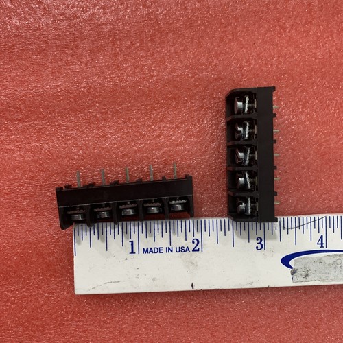 6PCV 05 #6 SERIES CONNECTER BARRIER STRIP 5 POSITION 300V 25A (LOT OF 2) - Picture 4 of 6