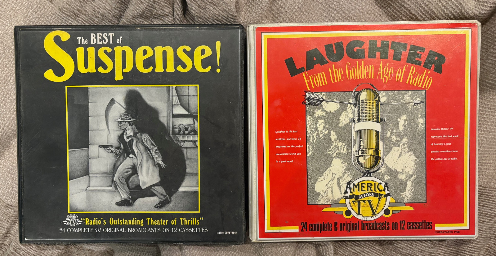 Old Time Radio Best Of Suspense + Laughter from Golden Age - 24 audio cassettes!