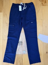 FIGS Men s Technical Scrub Pants Size Small Blue Cairo Cargo NWT In Bag