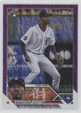 2023 Topps Series 2 Retail Purple Foil 199/799 Brendon Davis #494 0it8