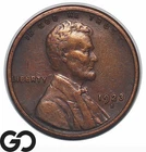1923-S Lincoln Cent Wheat Penny, AU+