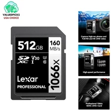 Reliable 512GB SD Card with Recovery Tool: Capture Life's Moments at 160MB/s