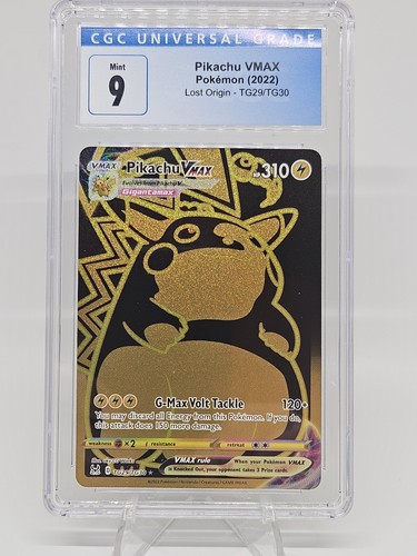 Pikachu VMAX graded CGC 9 for sale on eBay