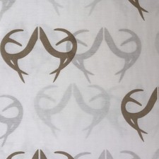 Realtree Cotton Rich White Antler Sheet Set, Full Bed Sheets