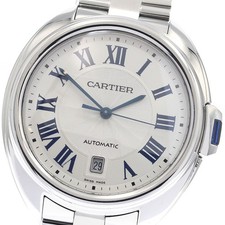 CARTIER Cres de Cartier WSCL0007 Date Silver Dial Automatic Men's Watch_849517