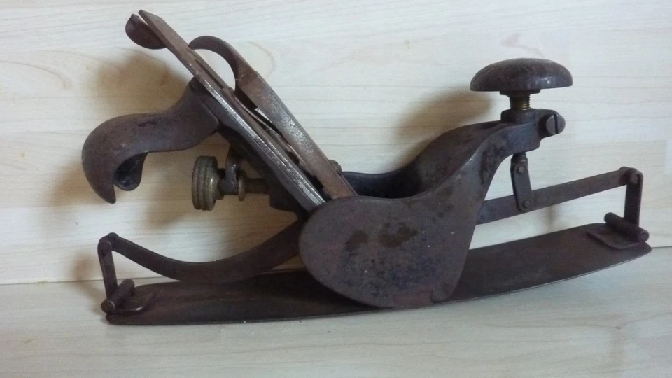 Rare ancien rabot métallique Stanley, Rule et Level, n° 113 - Photo 3/4