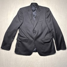 Nordstrom Men's Shop 100 Wool Black Tuxedo Jacket Size 42 R