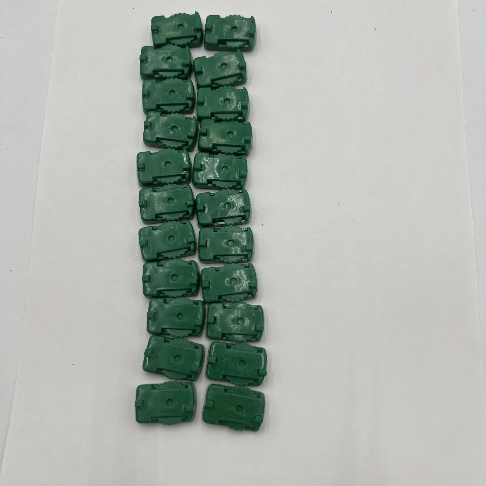 Electric Football Green Plastic Board Game Replacement Stands Lot of 22 Pieces