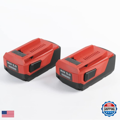 Hhimxpo 2 Pack 22V 5.0 Replacement Lithium-Ion Battery Compatible Hilti B22