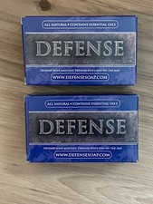 DEFENSE Soap Bar 4 oz 2 PACK 100 Natural Herbal Grade Tea Tree Oil NIB