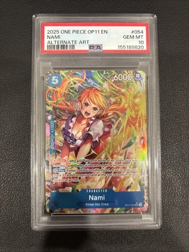 Nami OP11-054 Alt Art PSA 10 - A Fist of Divine Speed One Piece - English