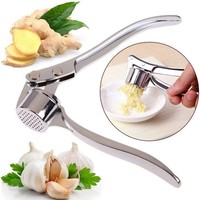 Knoblauchpresse-Rostfrei-Brecher-Quetscher-Garlic-Press-Stampfer-KüChe