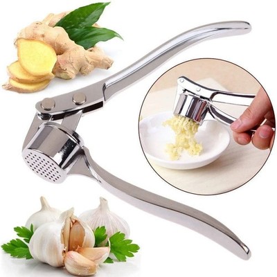 Knoblauchpresse-Rostfrei-Brecher-Quetscher-Garlic-Press-Stampfer-Küche