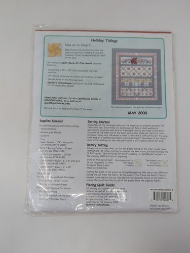 Kit De Patchwork JoAnn Fabrics Century Quilt Block #7 - Motif Vintage Juillet, Neuf