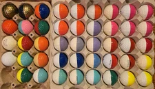 PING 43 Two Tone & Solid Golf Balls Most Never Hit, Assorted Colors