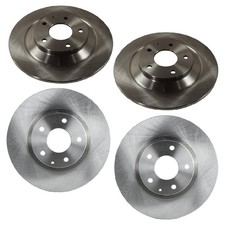 Front and Rear Disc Brake Rotors For 2013-2015 Mazda CX-5