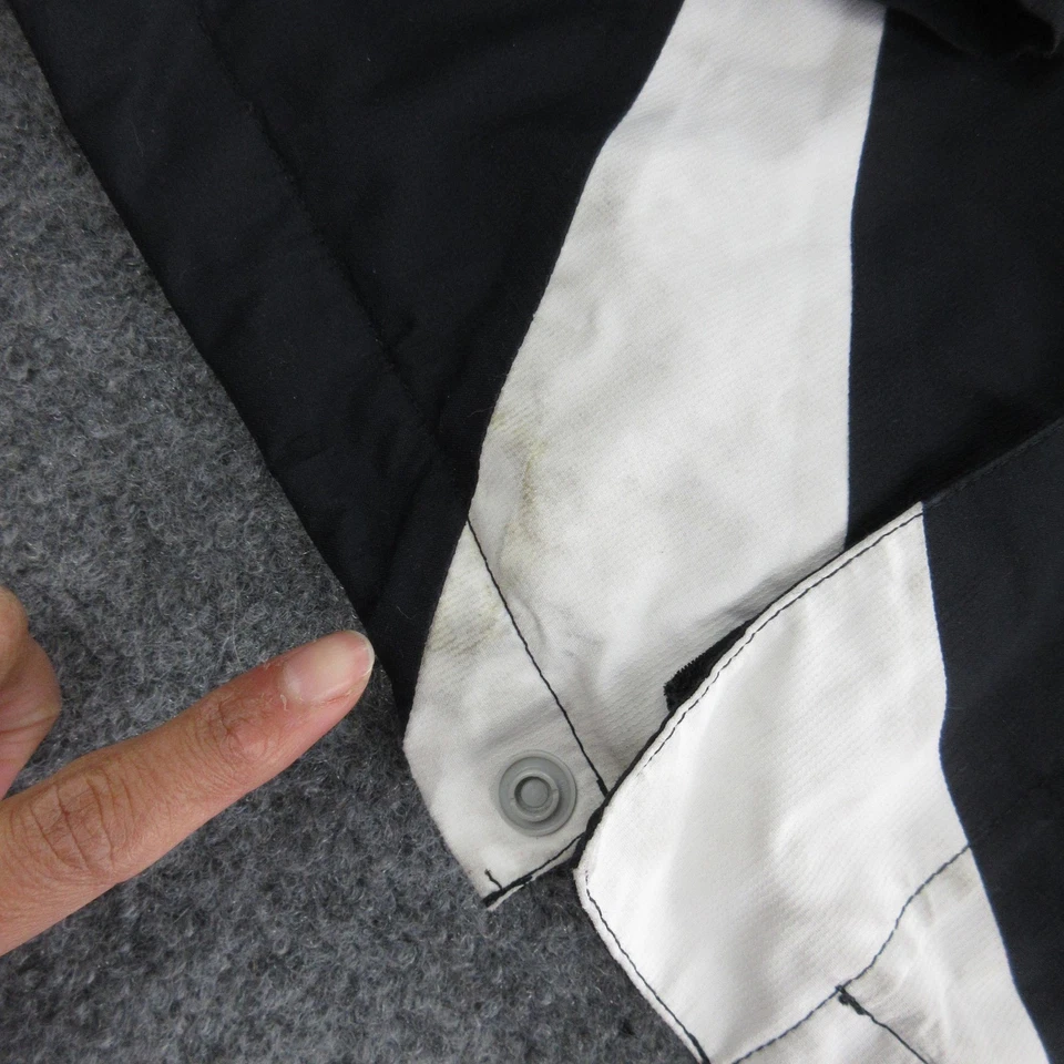 Chaqueta The North Face Niñas Pequeña 7/8 Negra Púrpura HyVent Abrigo para Nieve con Capucha Foto 2 de 4