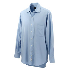 Gitman Bros Men Dress Shirt 16/33 Blue USA Made