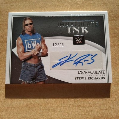 [OBO/MSG]  Wwe 2022 Immaculate Stebby Richards Auto 99 Series