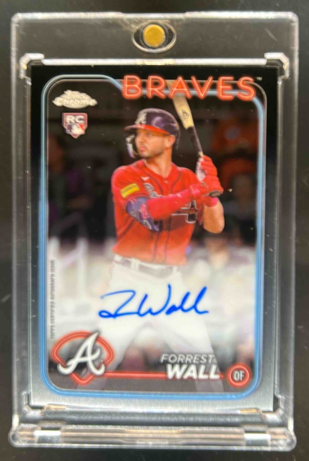 2024 Topps Chrome Forrest Wall Rookie Auto RC Rookie #RA-FW Braves
