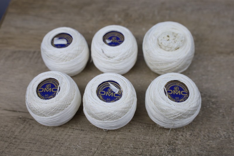 Lot of 6 DMC Cordonnet Special Cotton Crochet Thread Yarn Size 50|20 Gram Balls