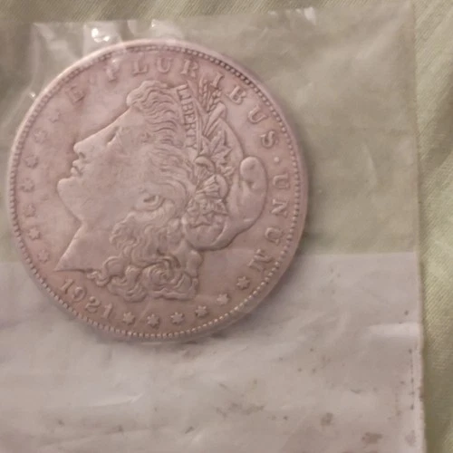 1921 Morgan Silver Dollar $1 Coin - 0.9 Fine Silver - Circulated Uncertified