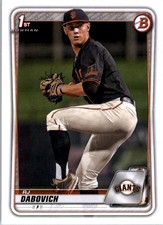 2020 Bowman Draft #BD148 RJ Dabovich - BB